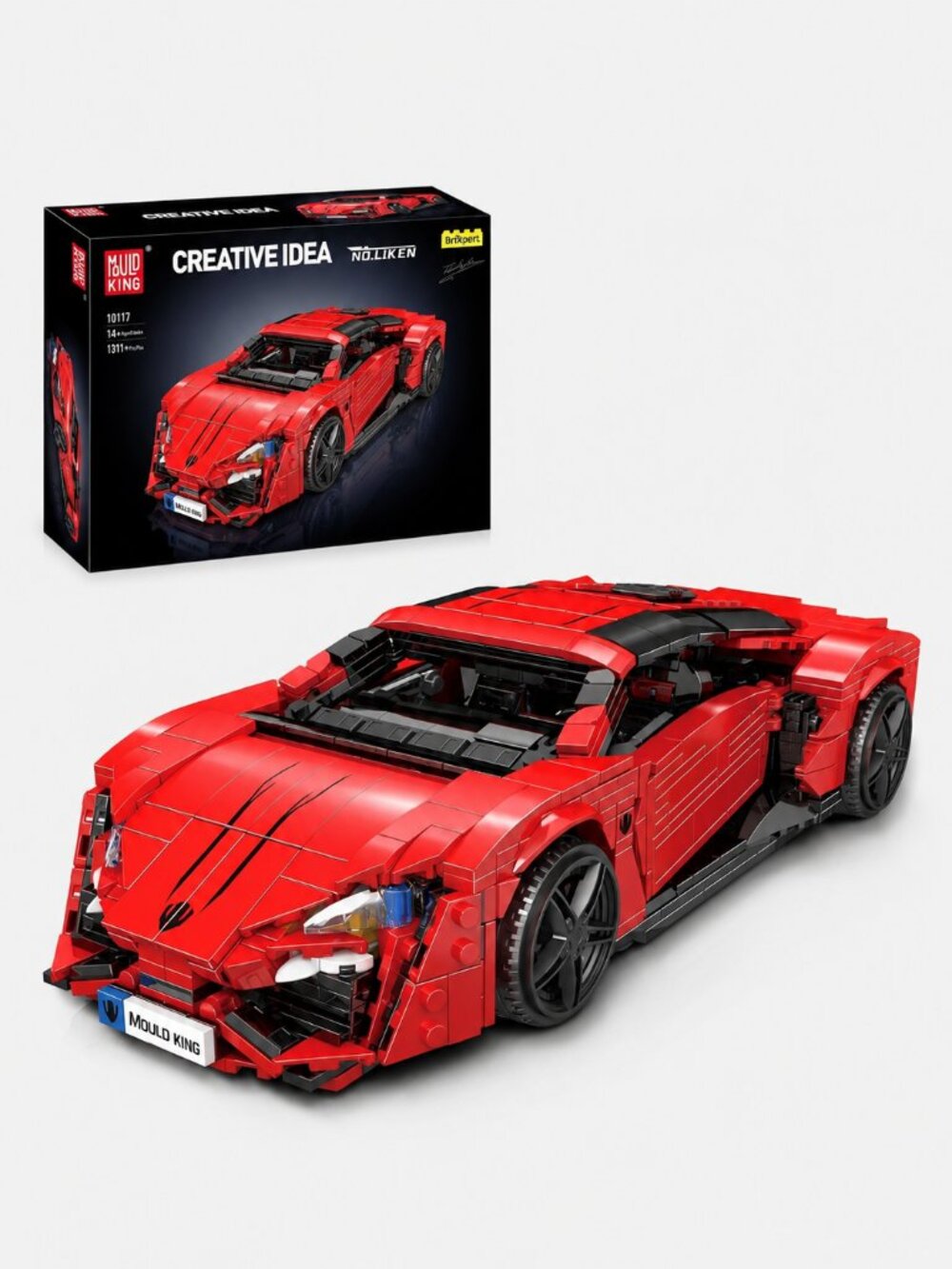 Mould King 10117 MOC Technology Sports Car Kit, 1311 Pieces